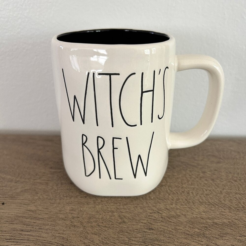 Rae Dunn Witch's Brew Black Halloween Mug Cup